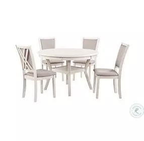 Amy Bisque 5 Piece Dining Set