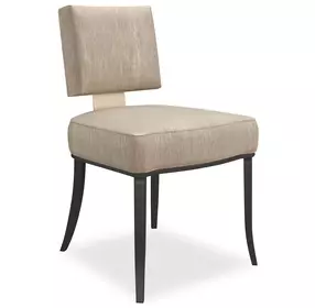 Reserved Seating Oatmeal Upholstered Side Chair