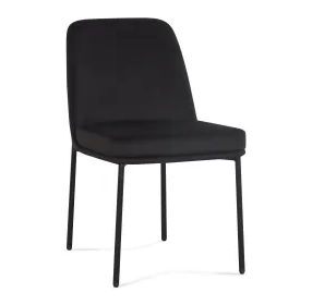 Sydney Black Performance Fabric Upholstered Dining Chair Set of 2
