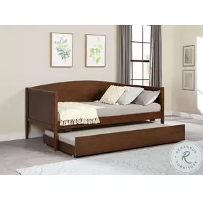 Bozeman Medium Walnut Twin Daybed with Trundle