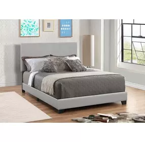 Dorian Grey Upholstered King Panel Bed