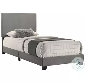 Dorian Taupe Full Upholstered Panel Bed