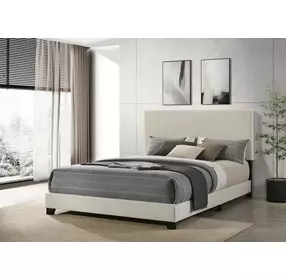 Dorian Cream Queen Upholstered Panel Bed