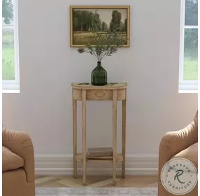 Masterpiece Wendell Distressed Antique Beige Console Table