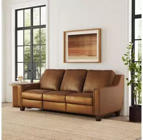 Finley Brown Leather Power Reclining Living Room Set