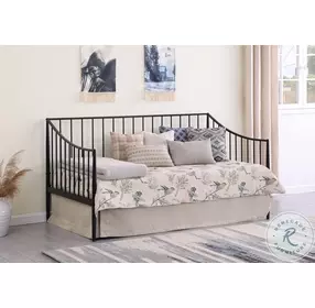 Newbury Matte Black Twin Metal Daybed