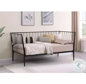 Richland Matte Black Twin Metal Daybed