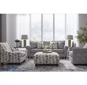 Amos Pebble Gray 87" Sofa
