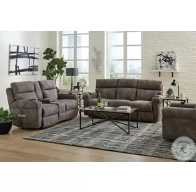 Tranquility Pewter Lay Flat Power Recliner With Power Headrest