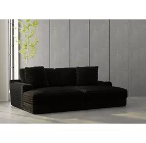Comfrey Black 2 Piece Modular Sectional