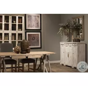 Swan White Tall Sideboard