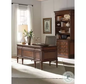 Richmond Hill Warm Chestnut Brown Wesley Desk