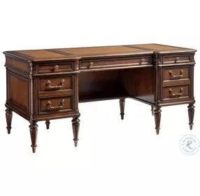 Richmond Hill Warm Chestnut Brown Wesley Home Office Set
