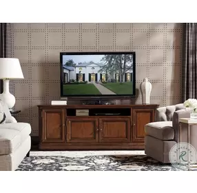 Richmond Hill Warm Chestnut Brown Waycroft TV Stand