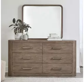 Bendfield Burnished Clay Rectangular Mirror