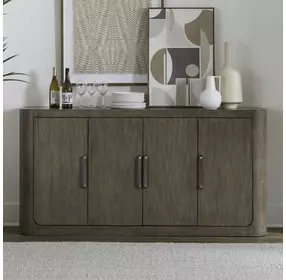 South Bend Burnished Clay 4 Door Concrete Top Server