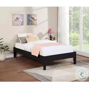 Hounslow Black Twin Platform Bed