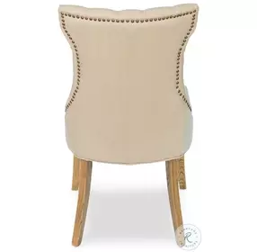 Sophie White Linen Side Chair Set of 2