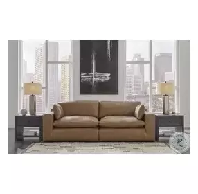 Emilia Caramel Modular Loveseat