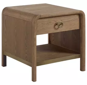Aurora Latte Waterfall End Table