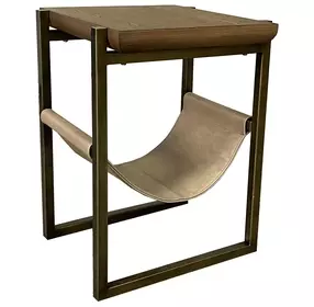 Aurora Latte Sling Chairside Table