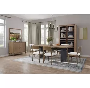 Aurora Latte Cresent Chair Set of 2