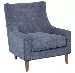 Aurora Sapphire Hiback Accent Chair