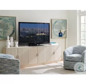 Cascades Fresh Linen White San Marcos TV Stand