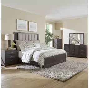 Urban Cut Caffe 3 Drawer Nightstand with USB Charging