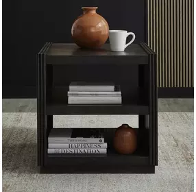Modern Edge Caffe Rectangular End Table