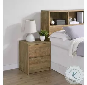 Westpark Mango 2 Drawer Nightstand with LED Lights and USB Port