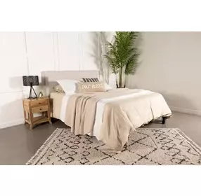 Pirro Sand Upholstered King and California King Panel Headboard