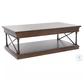 Tribeca Cordovian Brown Rectangular Occasional Table Set