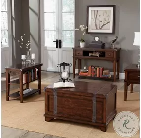 Aspen Skies Russet Brown 38" Storage Trunk