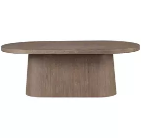 Elements Cocoa Oval Pedestal Dining Room Set