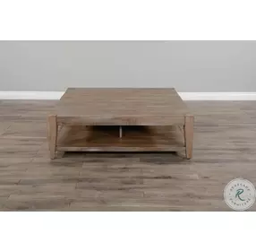 Sagewyn Weathered Brown 48" Square Cocktail Table