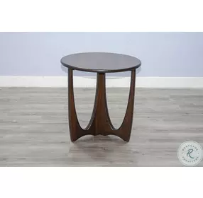 Heritage Horizon Dark Brown Round End Table