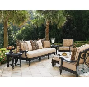 Kingstown Sedona Ebony Outdoor Round End Table