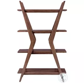 Stratton Brown Walnut Etagere