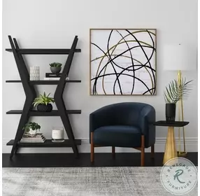 Stratton Matte Black Etagere