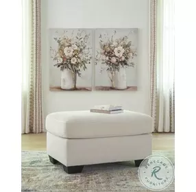 Amesley Ivory Ottoman