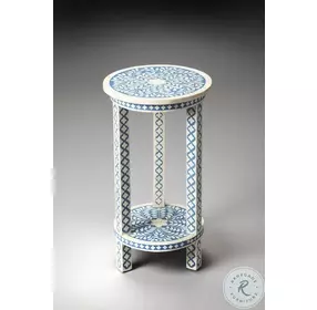 Amanda Bone Inlay Heritage Accent Table