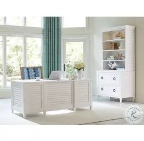 Sanibel Shell White Bradenton Executive Desk