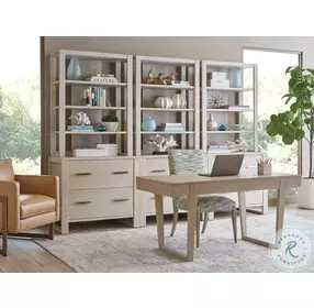 Silverstone Light Taupe Revington 1 Drawer Writing Desk