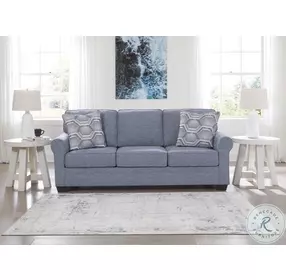 Carissa Manor Denim Performance Fabric Sofa