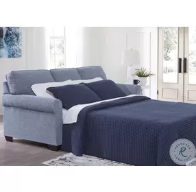 Carissa Manor Denim Performance Fabric Queen Sofa Sleeper