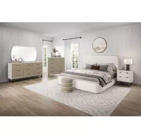 Elements Toffee King Upholstered Bed