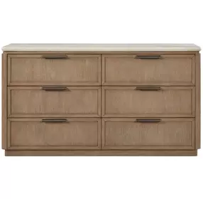 Elements Toffee Dresser Oak Veneer Drawer Fronts
