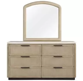 Elements Toffee Arched Mirror