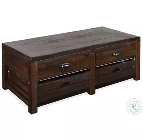 Golden Hearth Dark Brown Homestead Rectangular Occassional Table Set